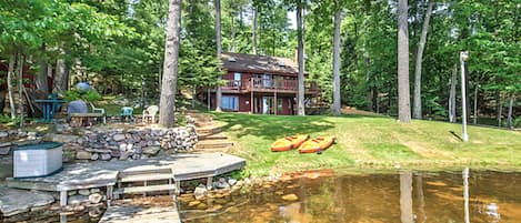 View from 48 ft. dock. Sand and round stone bottom for great swimming!