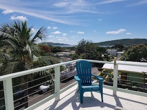 View of the harbor from the roof deck.