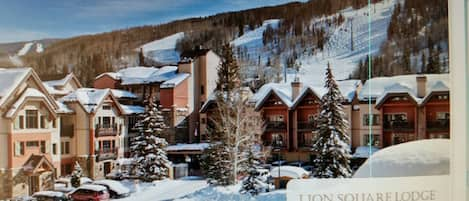 TRUE SKI-IN/Ski-OUT LIonSquare Lodge is  nestled against the slopes!