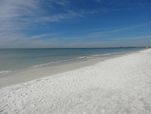 Sugar white sand! Calm and peaceful!
