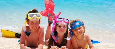 Kids having fun at The Beach.