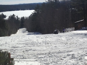 Kids sledding hill And adults