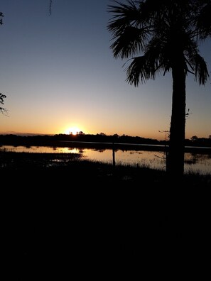sunset view on property 
