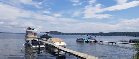 View from our private dock at the bottom of 8th St avaialable for boat docking