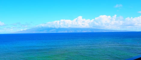 Vue depuis lâhĂ©bergement