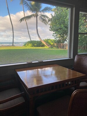 Living Room - Beautiful view! (table smaller than the Dining Room table)  