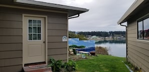 Laundry/Common room and patio for Cottage A & B