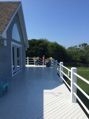 4000 sf of deck overlooking pool & ocean
