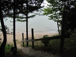 Steps to the lake and private beach.