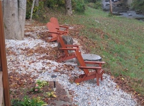 Sit and relax overlooking the beautiful mt. stream