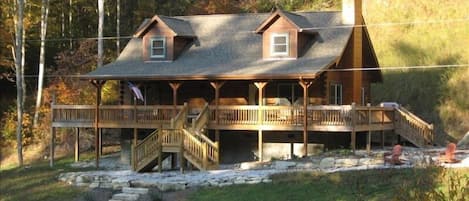 Rushing Creek Mt. Cabin lies on a beautiful mountain stream that is full of native rainbow trout.