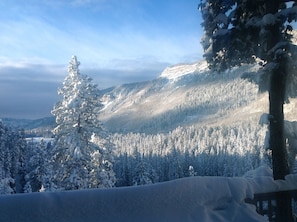 winter view from the deck