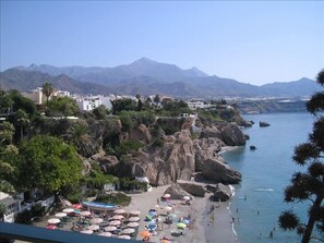 Village of Nerja seen from Balcon de Europa,five minutes from apartment.