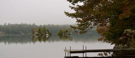 Dock in the morning when the lake is still.  My favorite time of day.