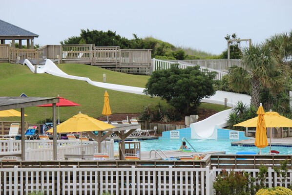 Outdoor Pool with Slide