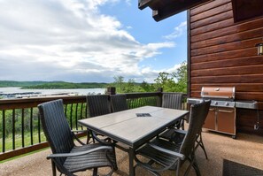 Enjoy your meals on the back patio - with a professional grill!