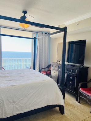 Master Bedroom with beach view

