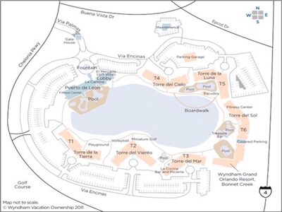 Wyndham Bonnet Creek Resort Map Wyndham Bonnet Creek Surrounded On 3 Sides By Disney - Orange County