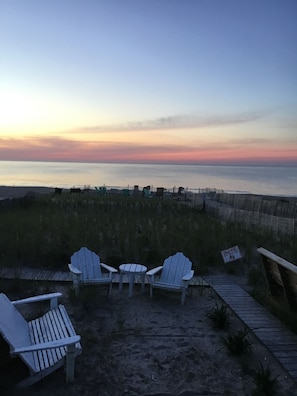 Sunset from private sitting area