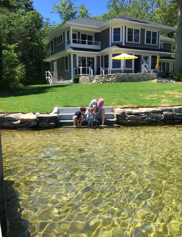 View from swimming area