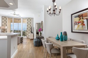 Open concept dining/living area is perfect for entertaining.