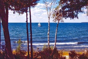 A Typical Summer Day on the Hidden Harbor Shore of Green Bay.