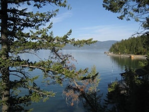 Views, views, views... to the southeast of our bay on Flathead Lake.