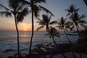 A changing sunset every evening from the lanai