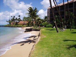 private sandy beach