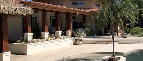 Newly Renovated Travertine Pool Deck and Terrace