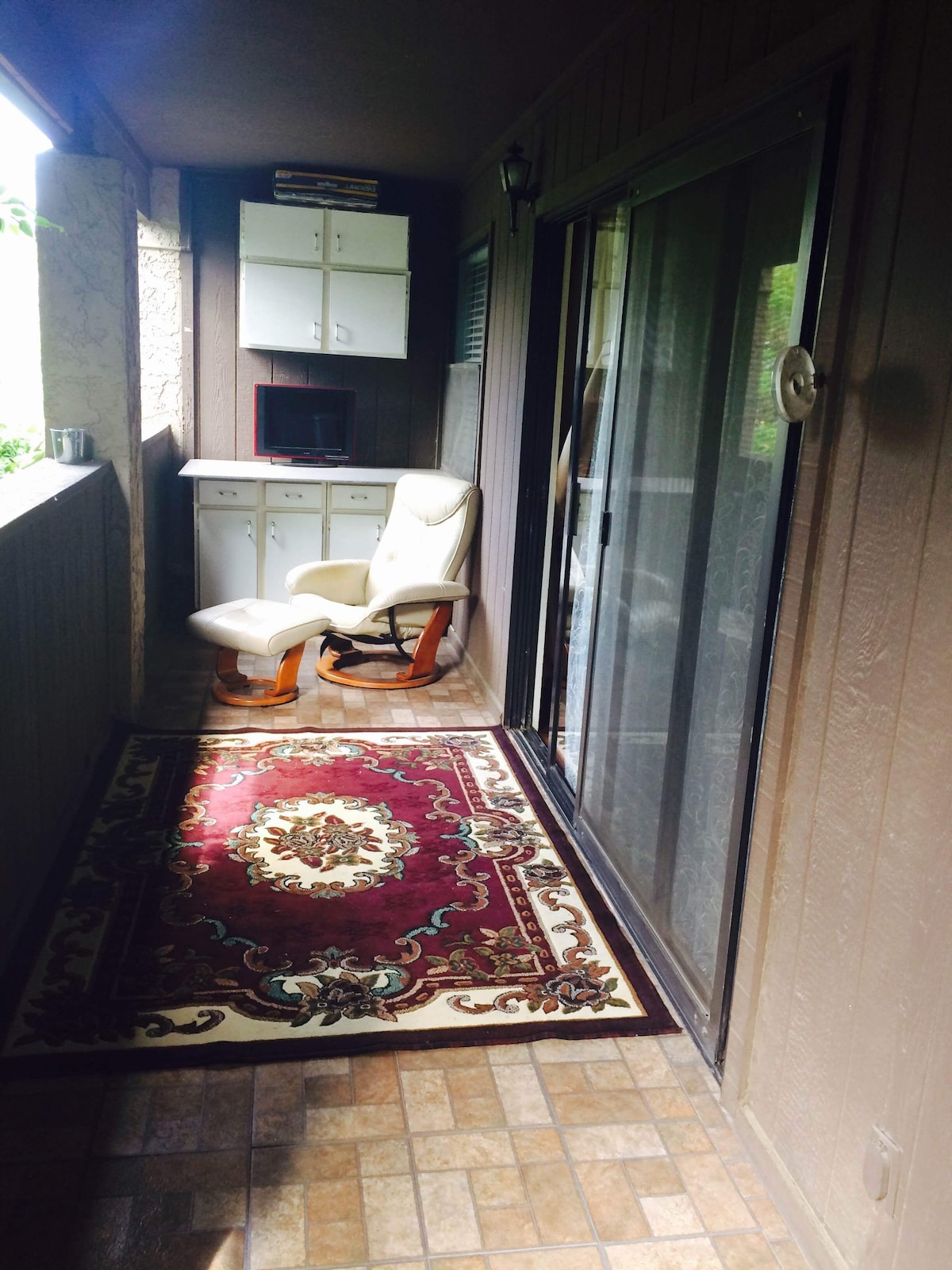 A very cozy apartment with two master bedrooms!