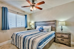King size bed in front bedroom
