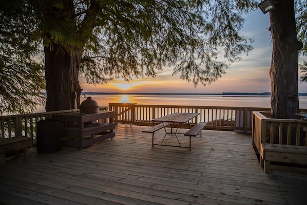 The sunset from the deck is perfect!