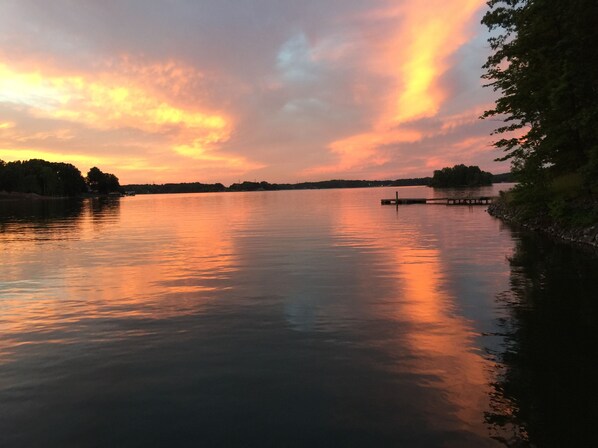 Sunset from the dock 