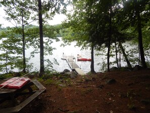 private waterfront area and dock