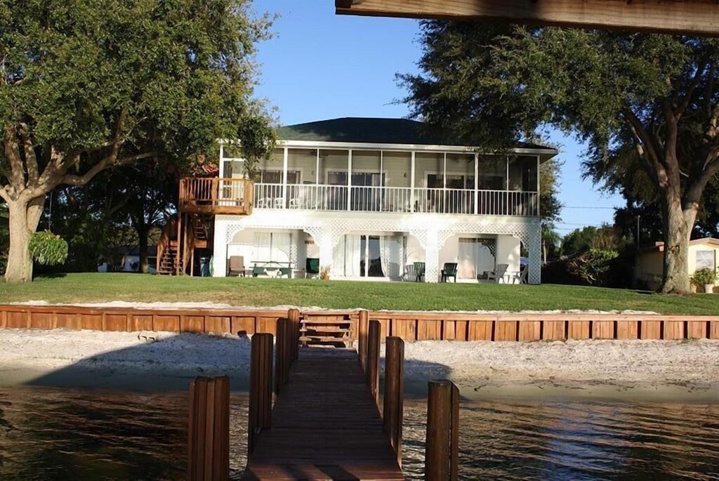 Sitting on the Dock of the Lake Clay Rental Home For the perfect