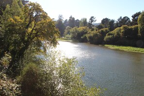 Looking west as the late afternoon sun creates those river diamonds.