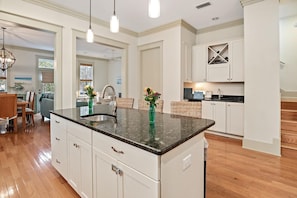 1st FL Kitchen Island and Wet Bar area