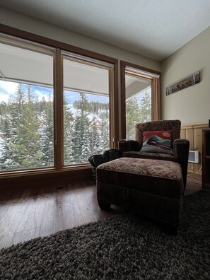 Living room - view of silver knife ski run