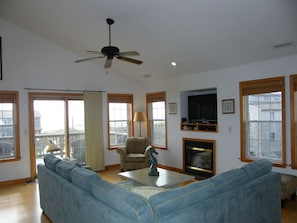 Living area with oceanview.