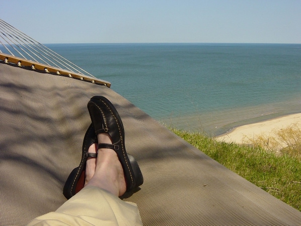 Relaxing on the bluff, enjoying the view!
