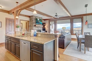 Kitchen--- Open Floor Plan, Mountain View