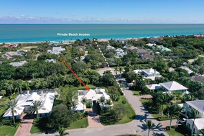 Beach Access Arial View, just a 5 minute walk.