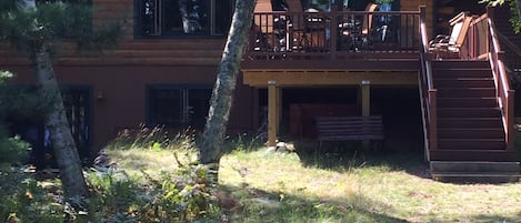 Front of Cabin facing the lake