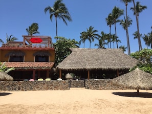Chacala Beach House and Casita beach with palapa. Your private palapa await you