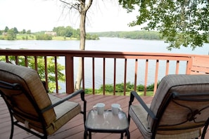 Enjoy your morning coffee on the deck. 