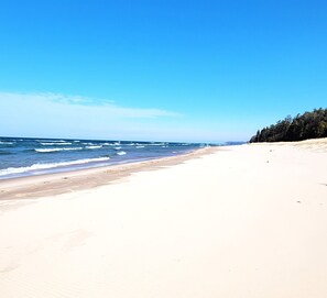 Beach in front of your rental home looking north.