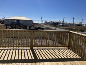 Large deck on Gulf side of house. Short walk to beach.