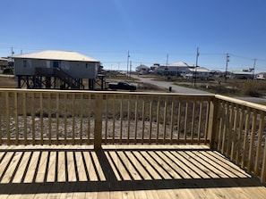 Large deck on Gulf side of house. Short walk to beach.