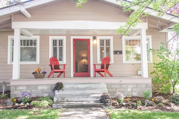 Historic Bernhard Justice Bungalow a 1926 craftsman bungalow with modern comforts.